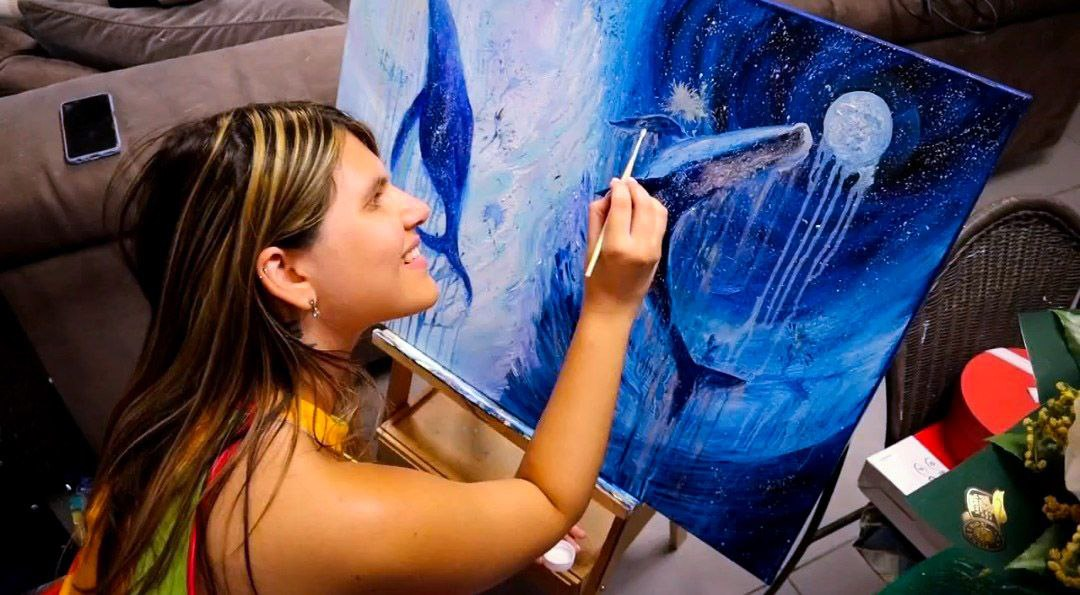 Mokari On Art Painting Whales